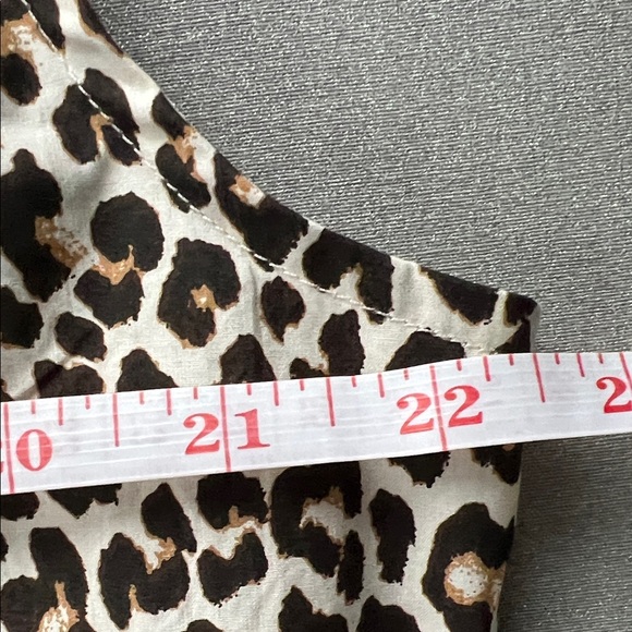 J. Crew Black and White Leopard Print Sleeveless Top Style# CI551 NWT Size XL - Picture 16 of 17